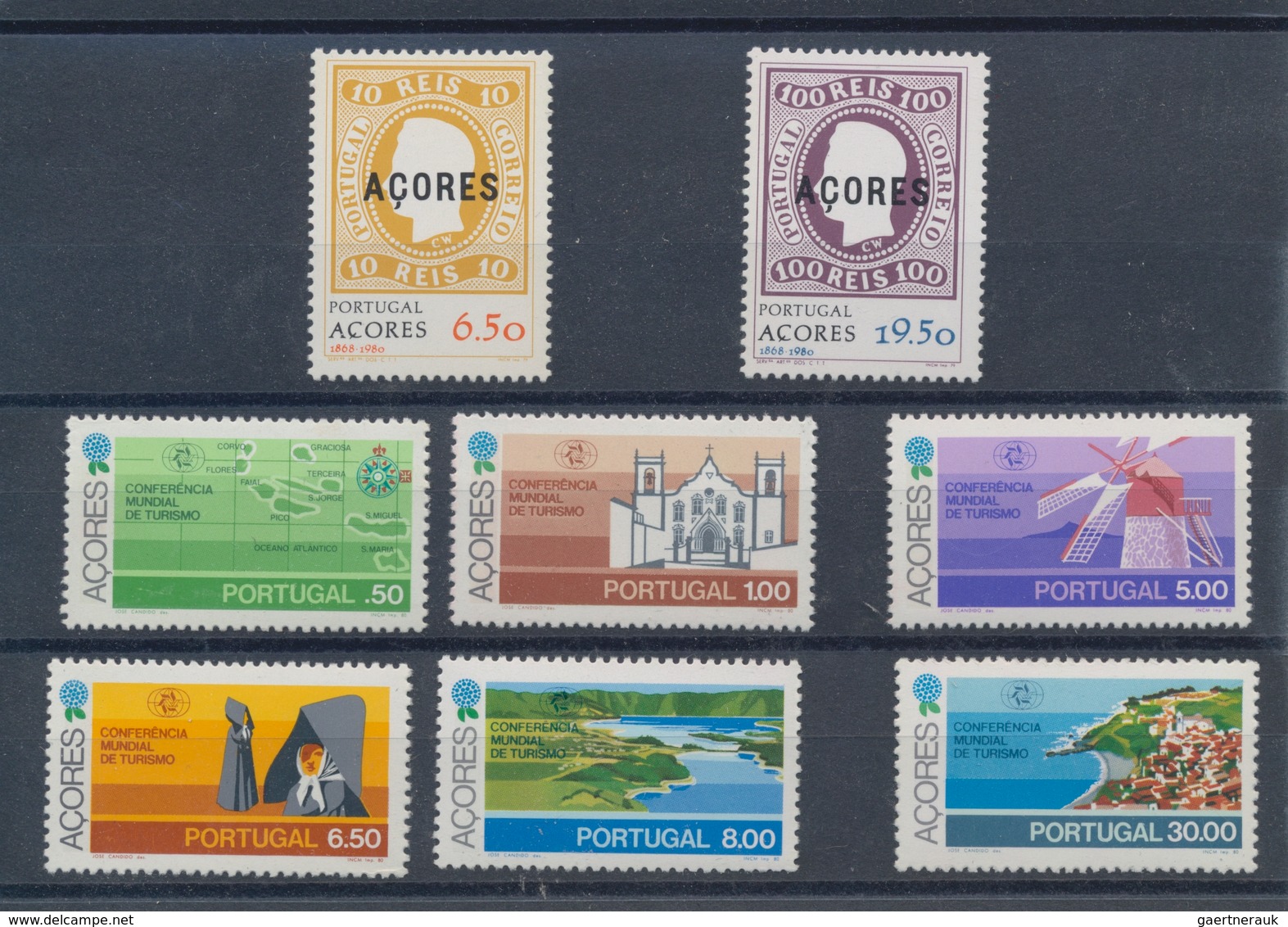 Portugal - Azoren: 1980, Sets MNH Without The Souvenir Sheet Per 400. Every Year Set Is Separately S - Azores