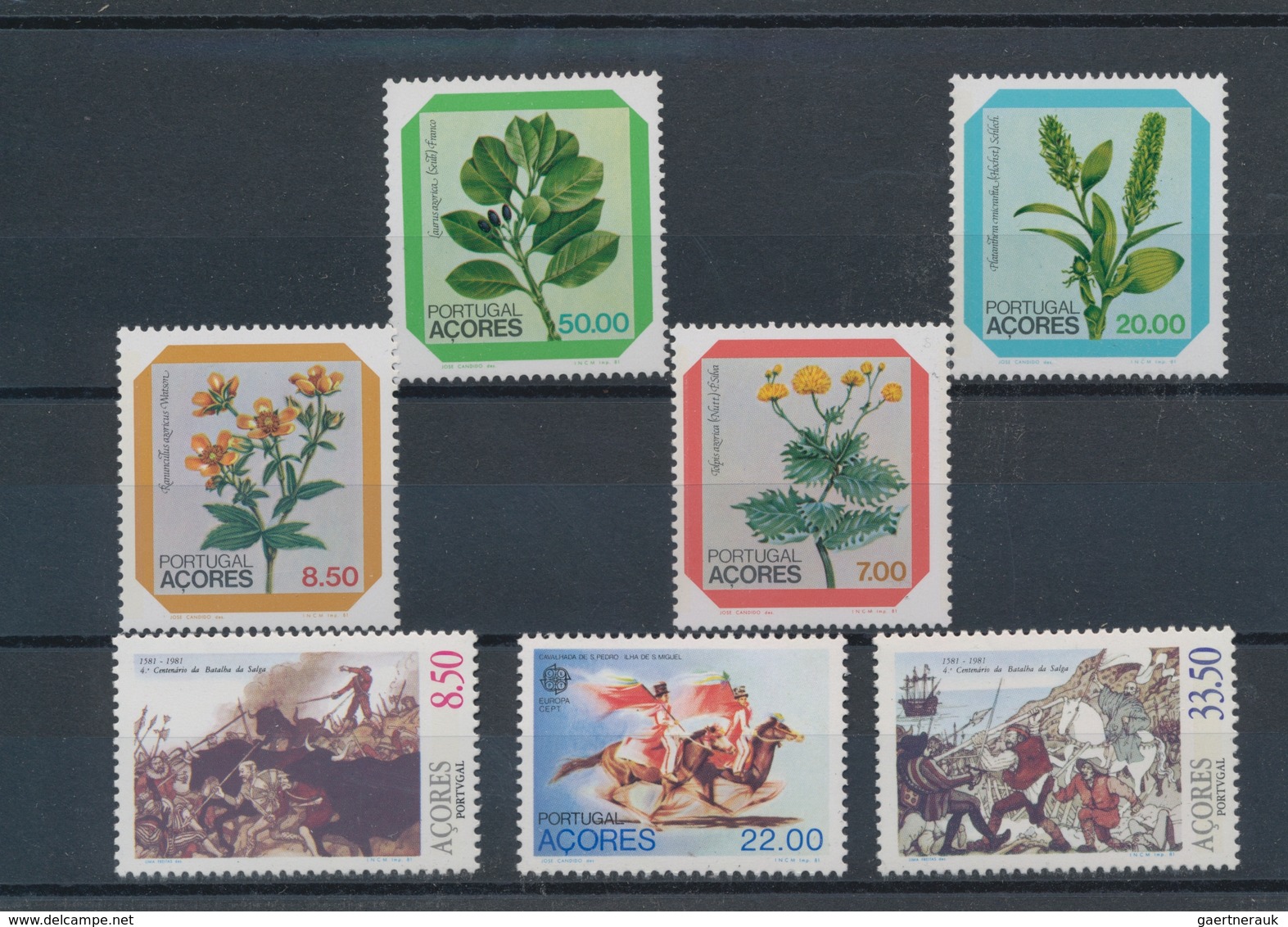 Portugal - Azoren: 1981, Sets MNH Without The Souvenir Sheet Per 400. Every Year Set Is Separately S - Azoren