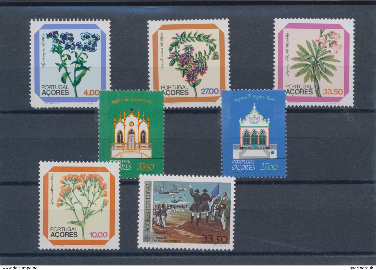 Portugal - Azoren: 1982, Sets MNH Without The Souvenir Sheet Per 500. Every Year Set Is Separately S - Azores
