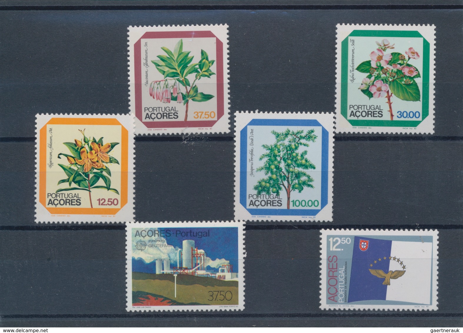 Portugal - Azoren: 1983, Sets MNH Without The Souvenir Sheet Per 625. Every Year Set Is Separately S - Azores