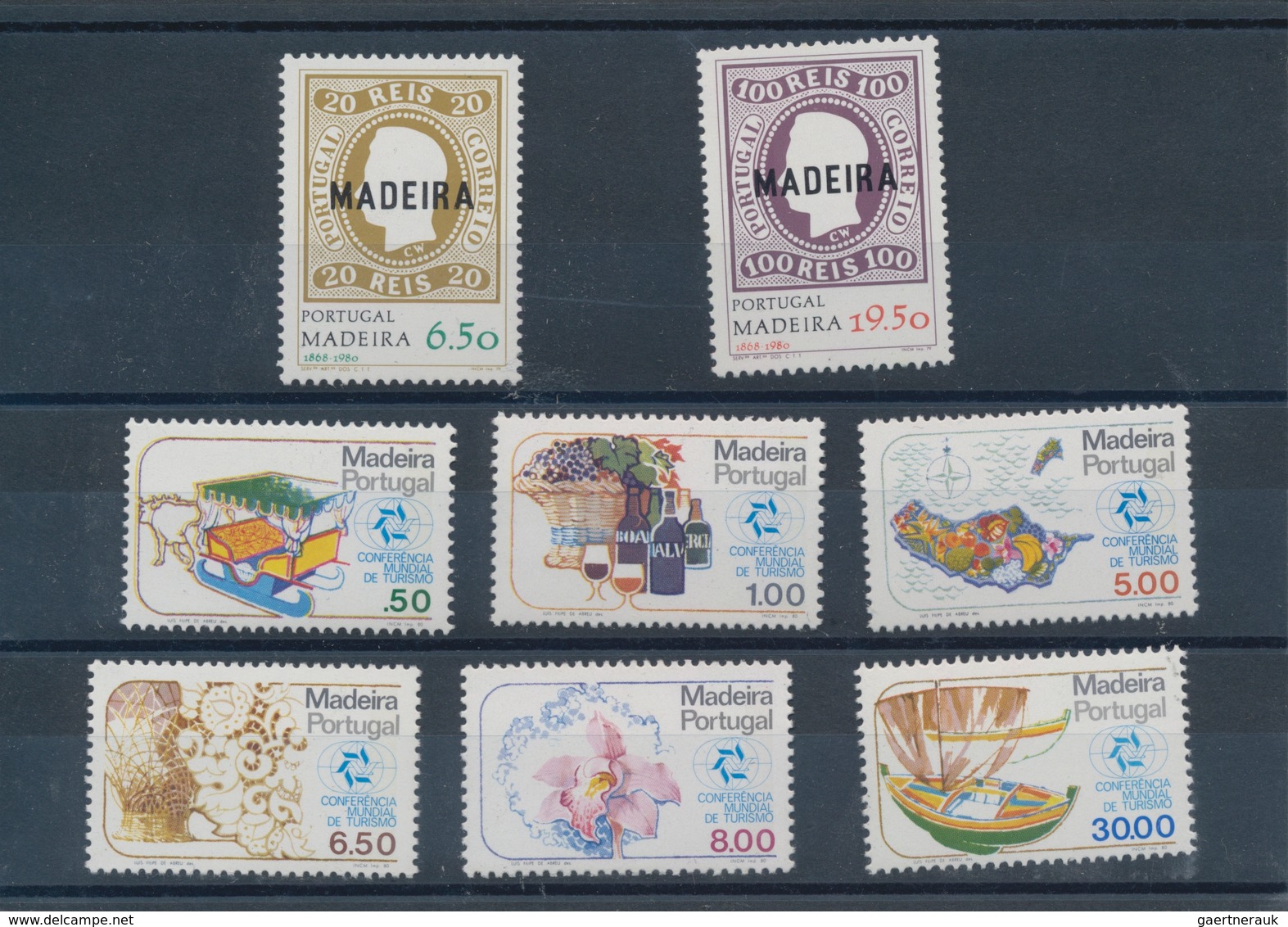 Portugal - Madeira: 1980, Sets MNH Without The Souvenir Sheet Per 600. Every Year Set Is Separately - Madère