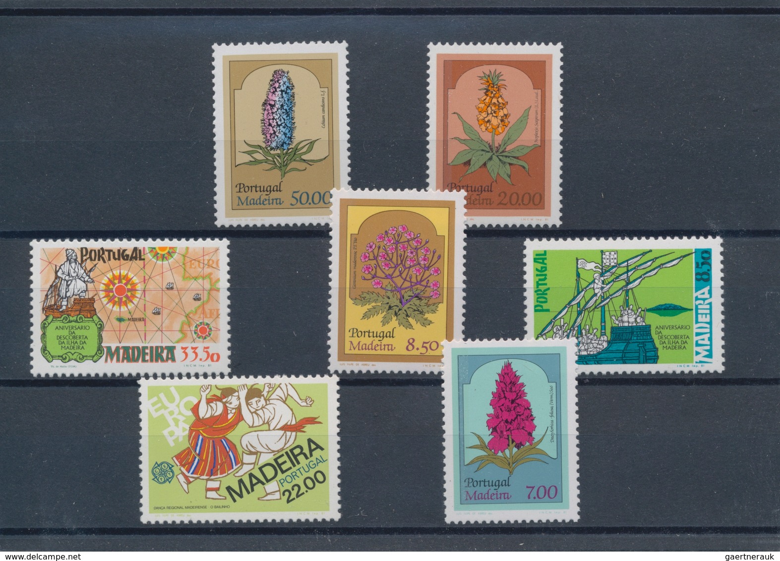 Portugal - Madeira: 1981, Sets MNH Without The Souvenir Sheet Per 400. Every Year Set Is Separately - Madère