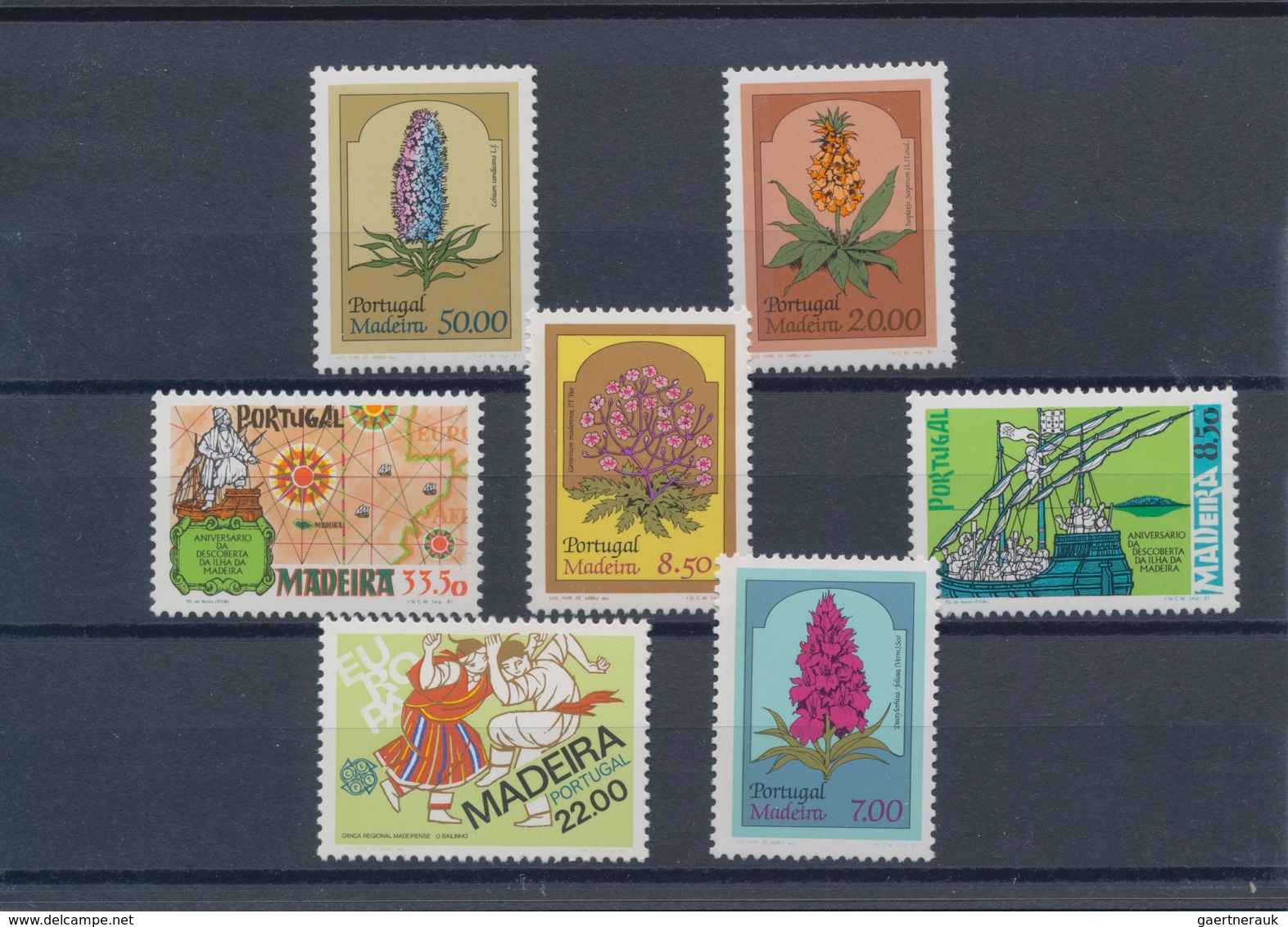 Portugal - Madeira: 1981, Sets MNH Without The Souvenir Sheet Per 800. Every Year Set Is Separately - Madère