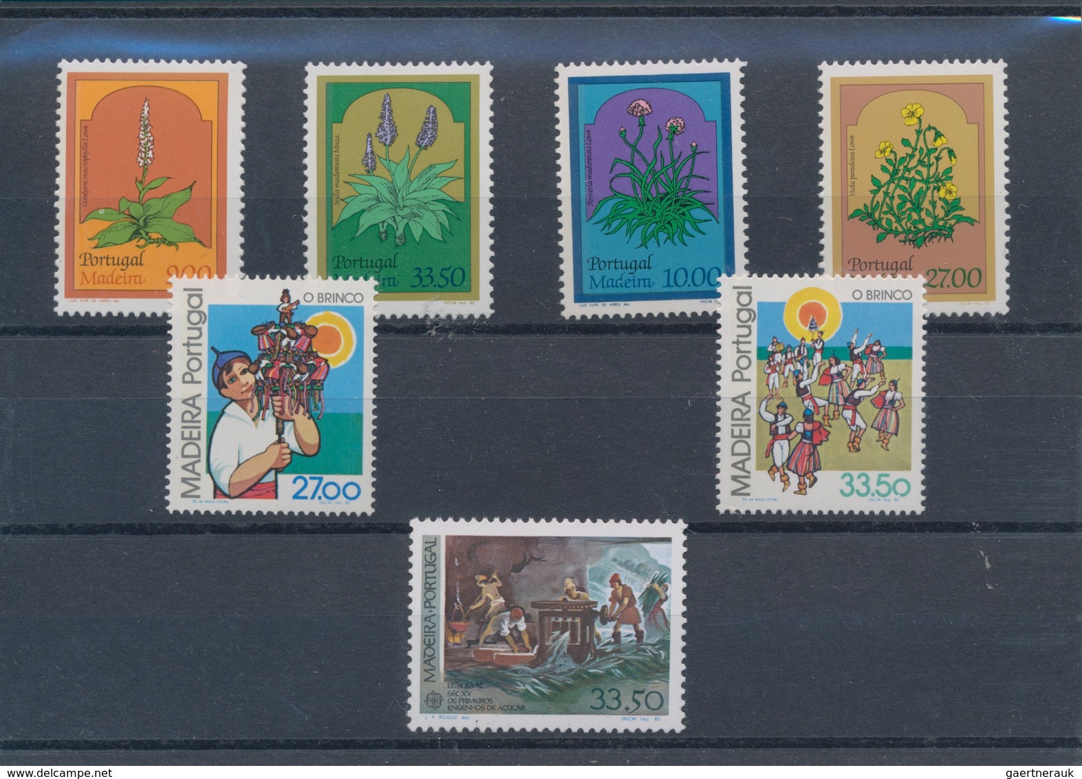 Portugal - Madeira: 1982, Sets MNH Without The Souvenir Sheet Per 700. Every Year Set Is Separately - Madère