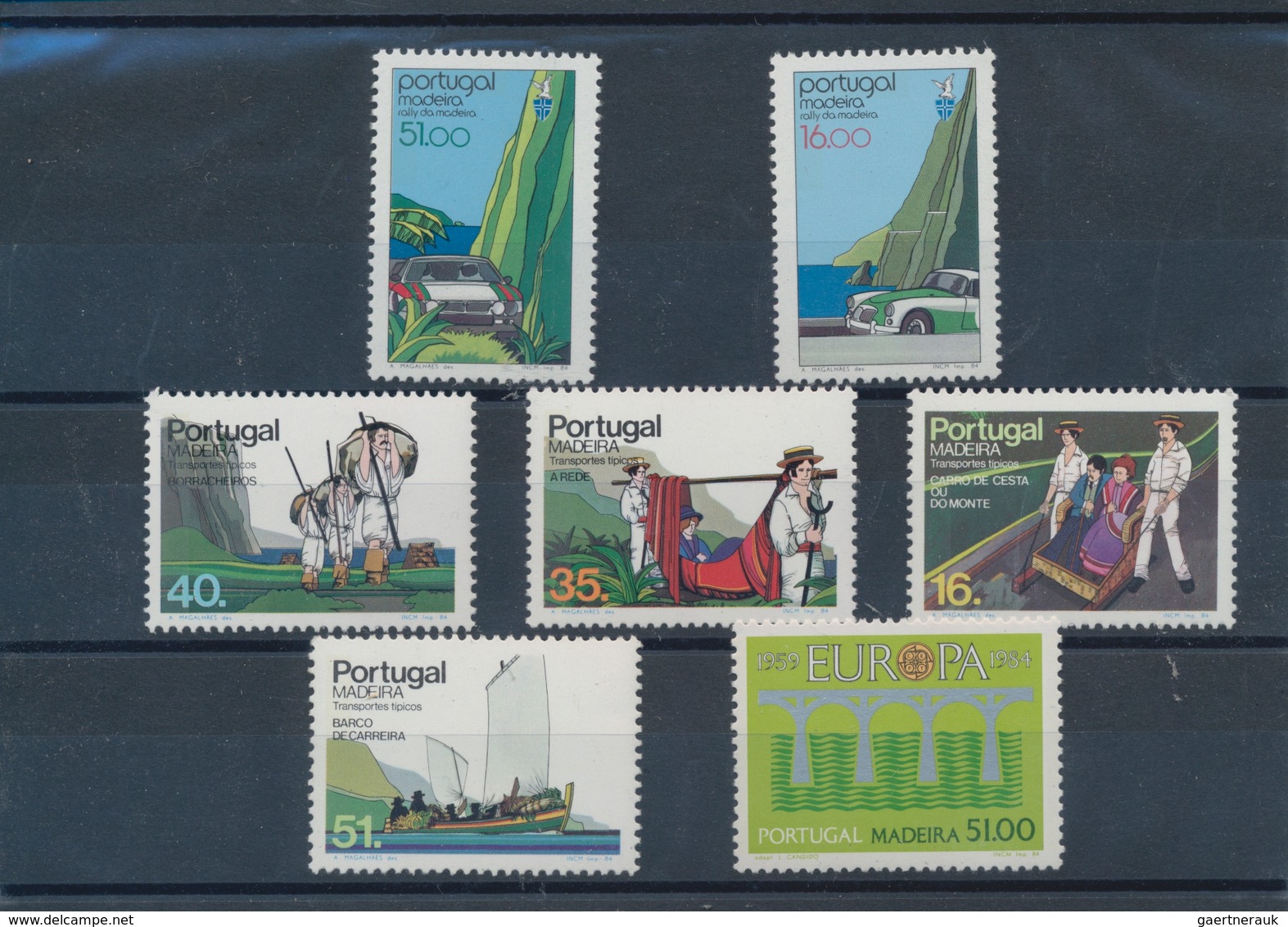 Portugal - Madeira: 1984, Sets MNH Without The Souvenir Sheet Per 800. Every Year Set Is Separately - Madère