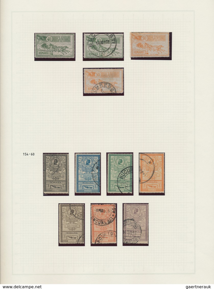 Rumänien: 1858/1928, Deeply Specialised Mint And Used Collection In A Binder, Neatly Arranged On Nea - Used Stamps
