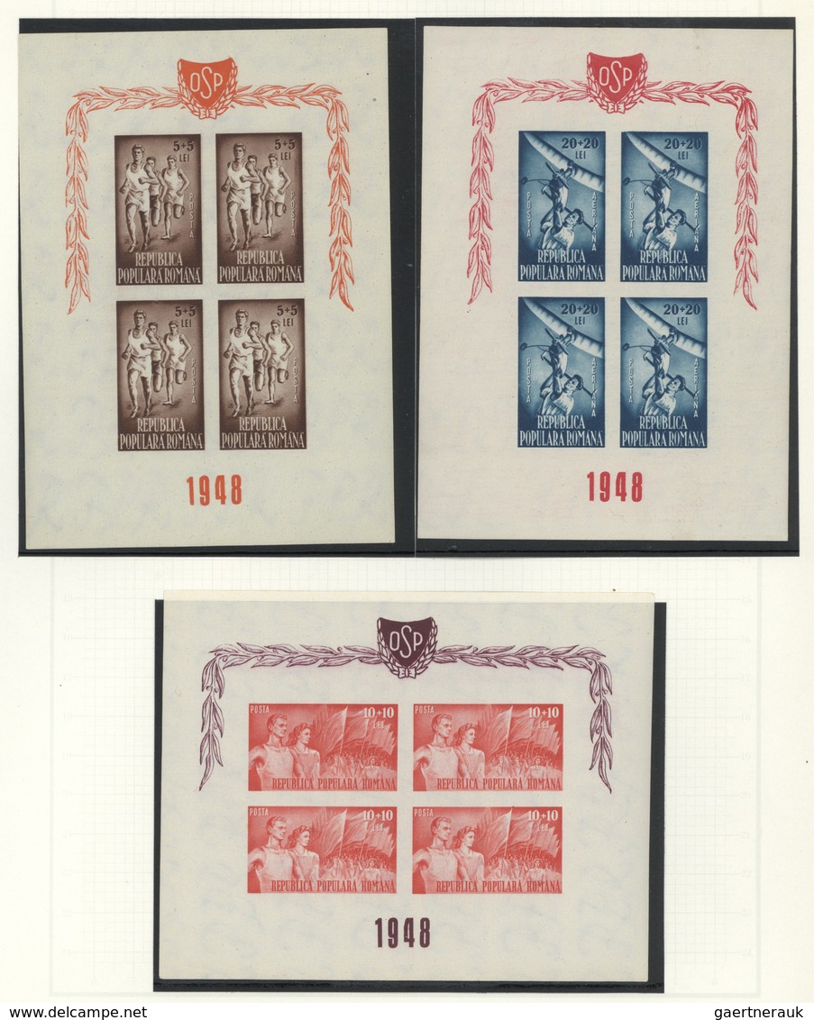 Rumänien: 1858/1977, Impressive Collection In Three KA/BE Binders Neatly Arranged On Album Pages, Pr - Usado