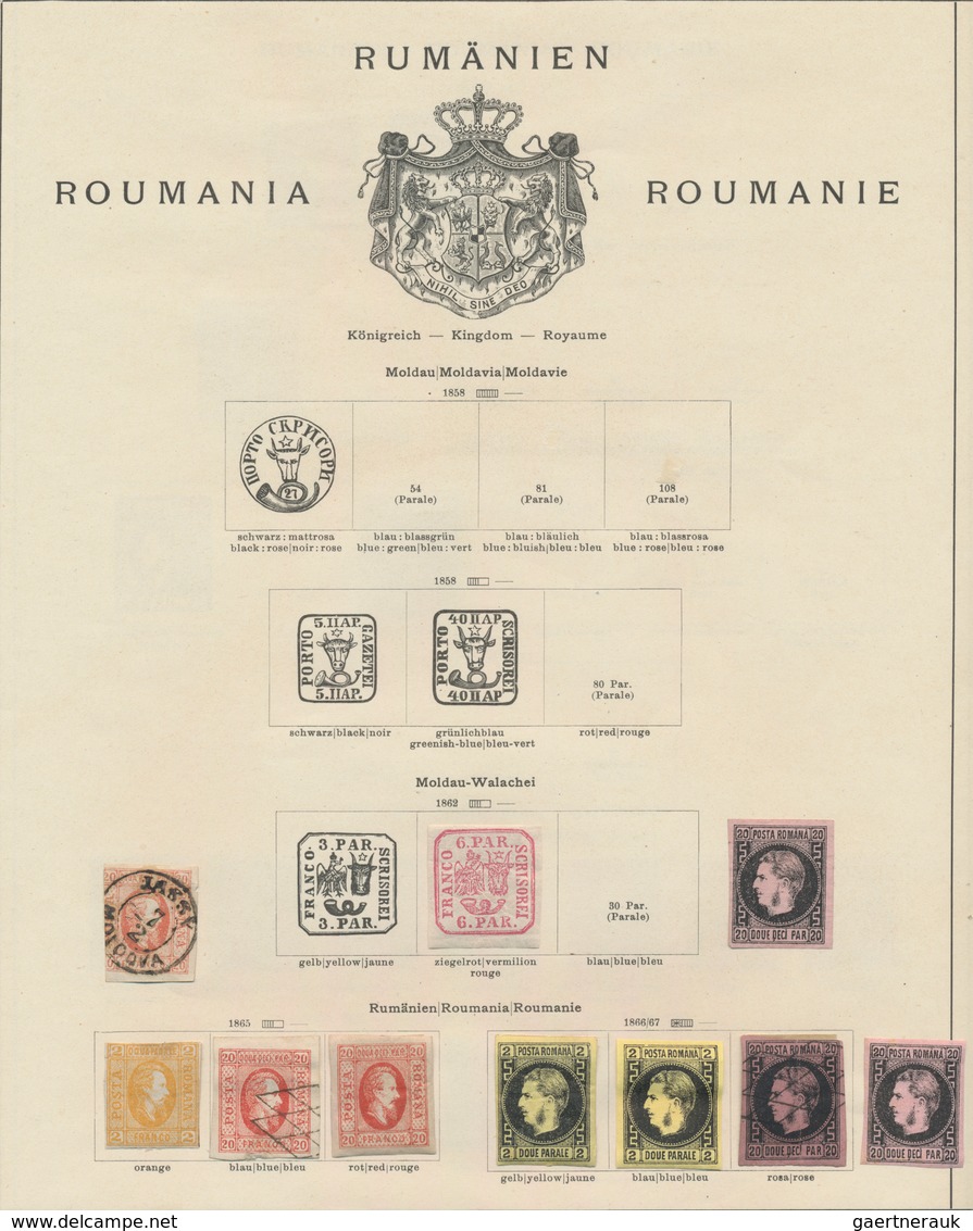 Rumänien: 1862/1972, Used And Mint Collection On Album Pages, Showing Especially Quite Nice Sections - Used Stamps