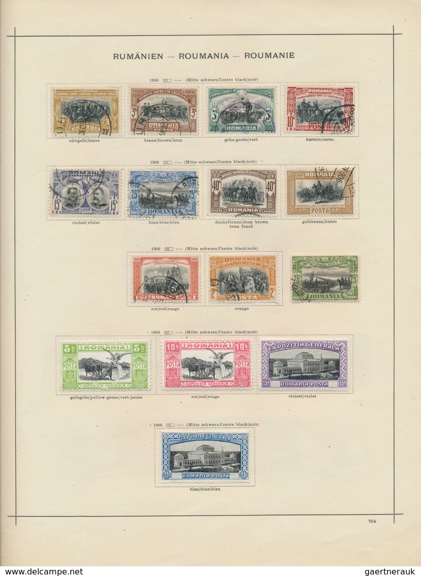 Rumänien: 1862/1972, Used And Mint Collection On Album Pages, Showing Especially Quite Nice Sections - Used Stamps