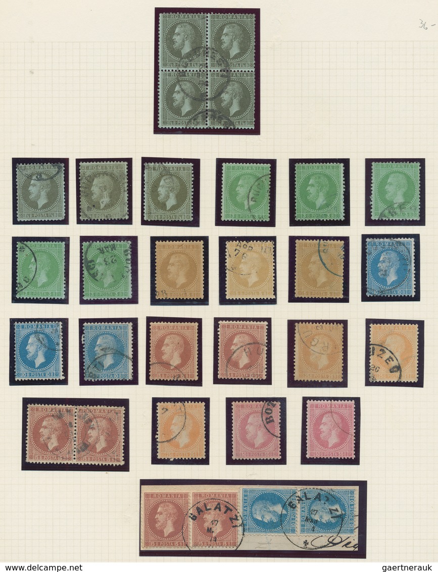 Rumänien: 1872/1920 (ca.), Specialised Collection Of The Semi-classic Issues, Apprx. 1.400 Stamps Ne - Gebraucht