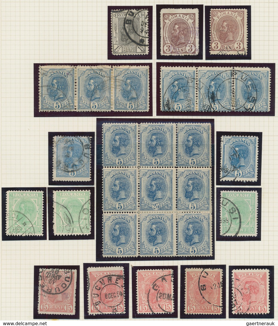 Rumänien: 1872/1920 (ca.), Specialised Collection Of The Semi-classic Issues, Apprx. 1.400 Stamps Ne - Used Stamps