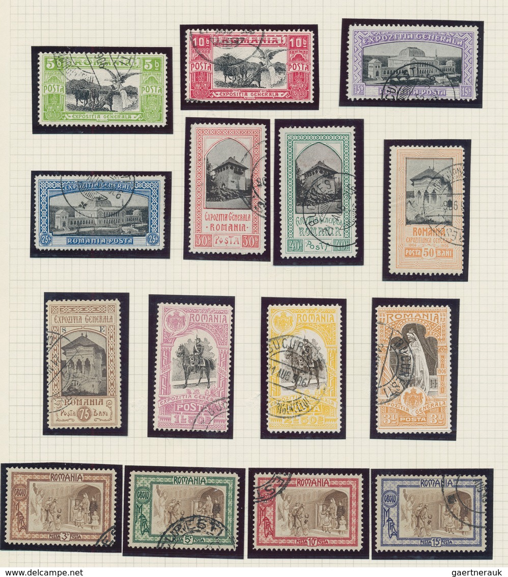 Rumänien: 1872/1920 (ca.), specialised collection of the semi-classic issues, apprx. 1.400 stamps ne
