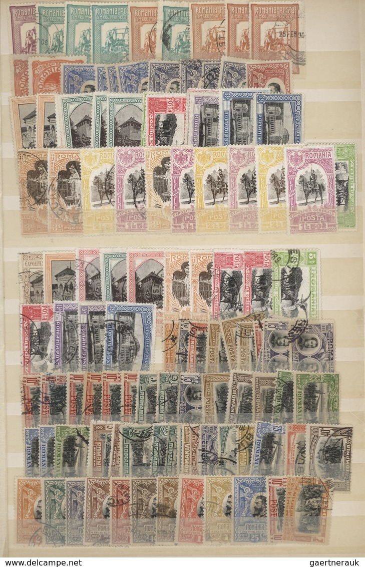 Rumänien: 1872/1960 (ca.), Comprehensive Mint And Used Accumulation On Stocksheets, Stuffed Very Den - Used Stamps