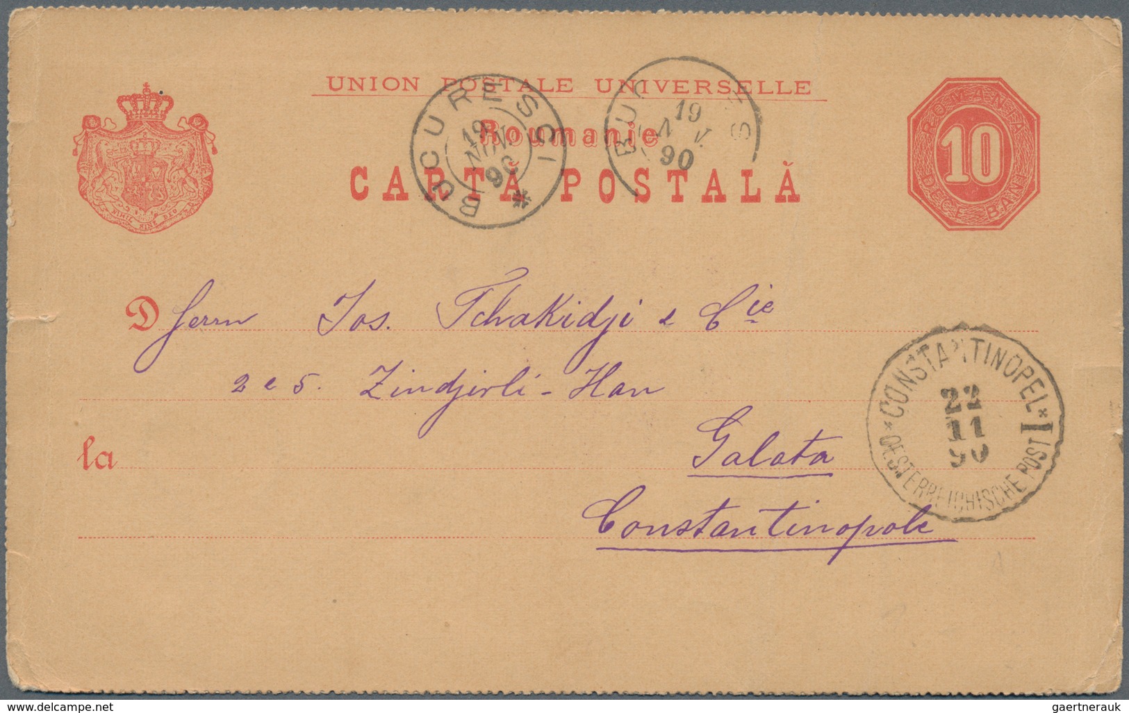 Rumänien: 1877/1950 (ca.), Mostly Used Stationery Inc. Uprates (ca. 42) Or Covers (18); German Occup - Gebruikt