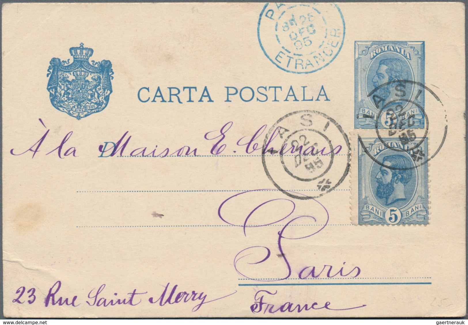 Rumänien: 1877/1950 (ca.), Mostly Used Stationery Inc. Uprates (ca. 42) Or Covers (18); German Occup - Oblitérés