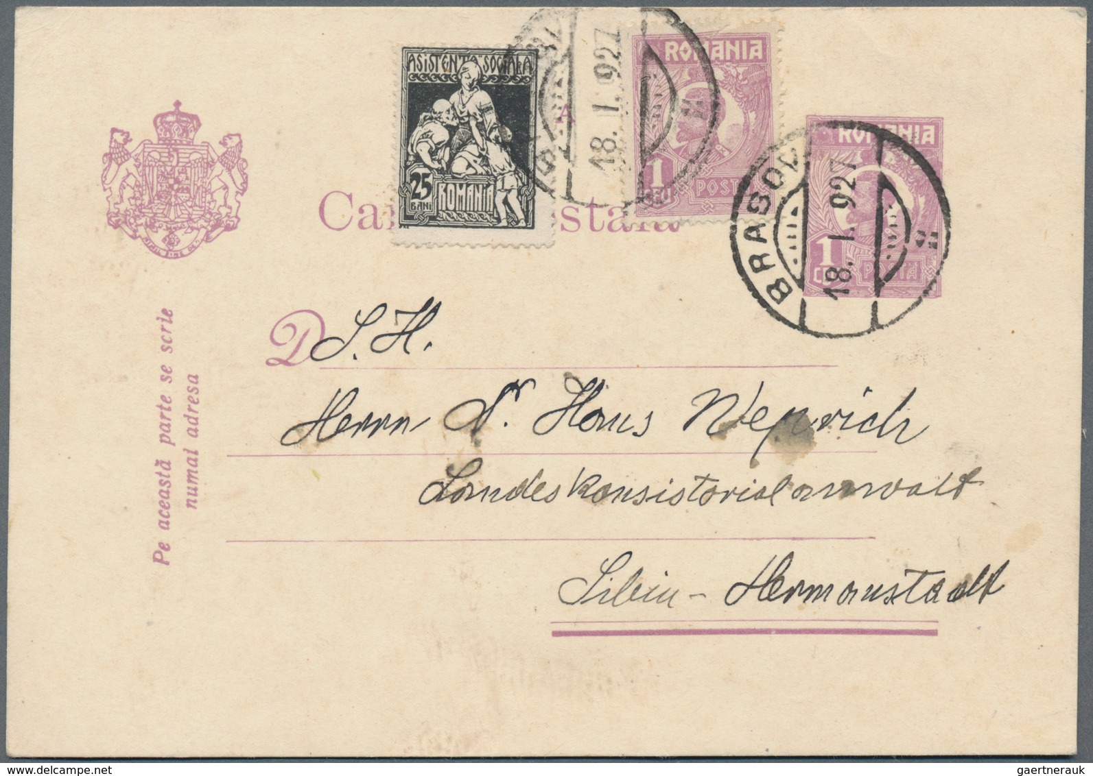 Rumänien: 1877/1950 (ca.), mostly used stationery inc. uprates (ca. 42) or covers (18); german occup