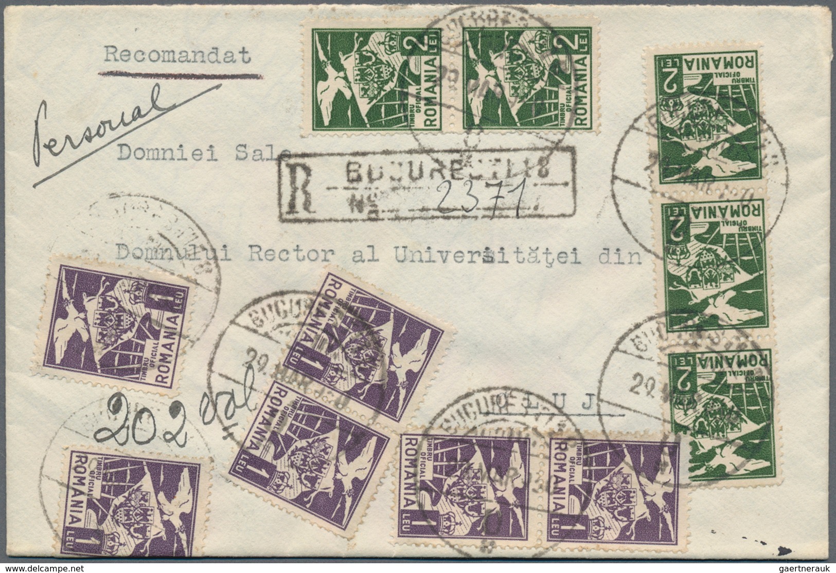 Rumänien: 1889/1944, holding of apprx. 440 commercial covers/cards, showing a vast range of interest