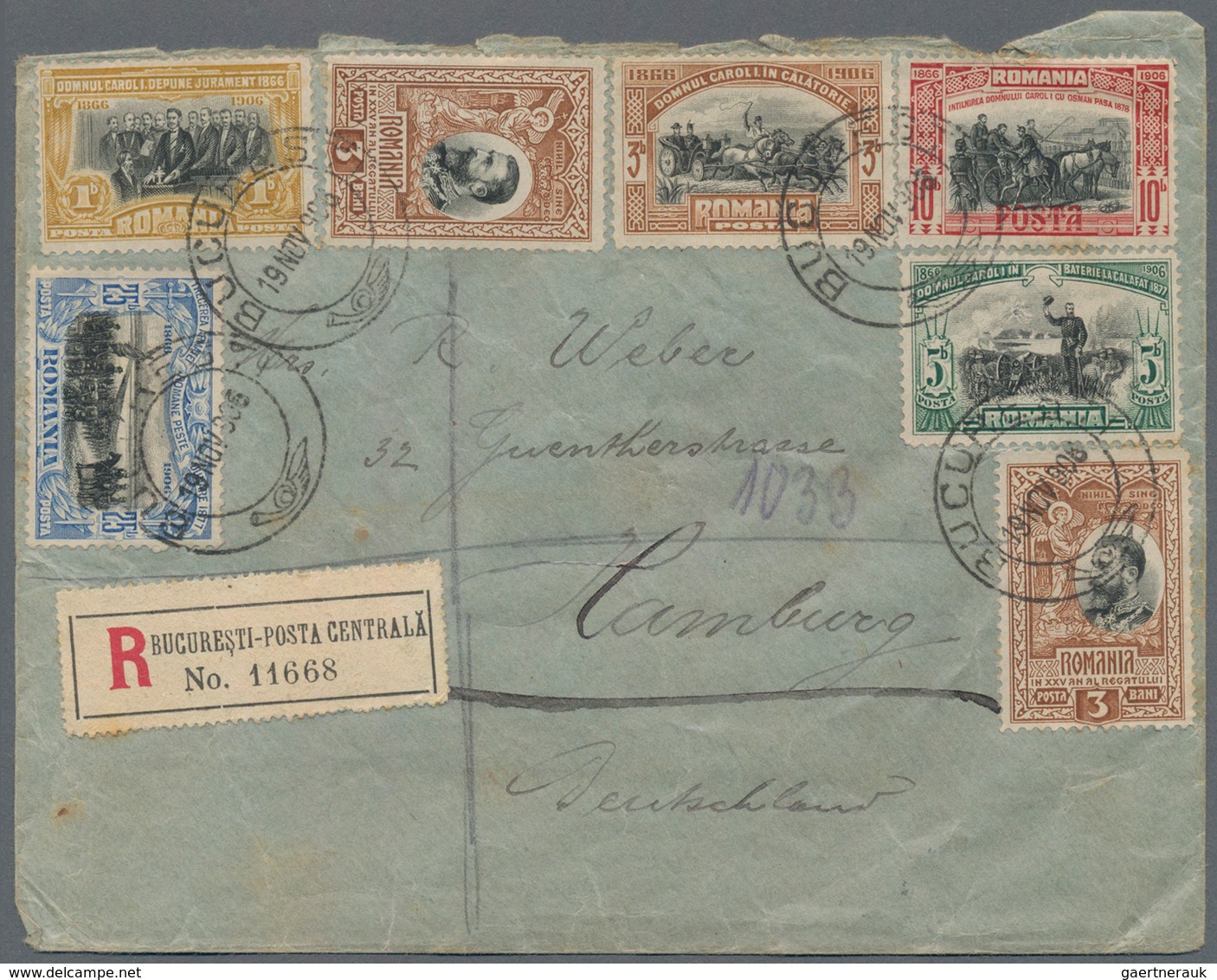 Rumänien: 1889/1944, holding of apprx. 440 commercial covers/cards, showing a vast range of interest