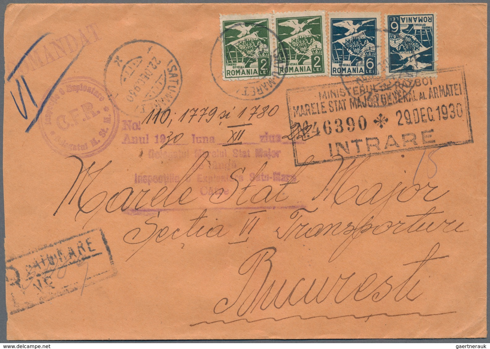 Rumänien: 1889/1944, holding of apprx. 440 commercial covers/cards, showing a vast range of interest