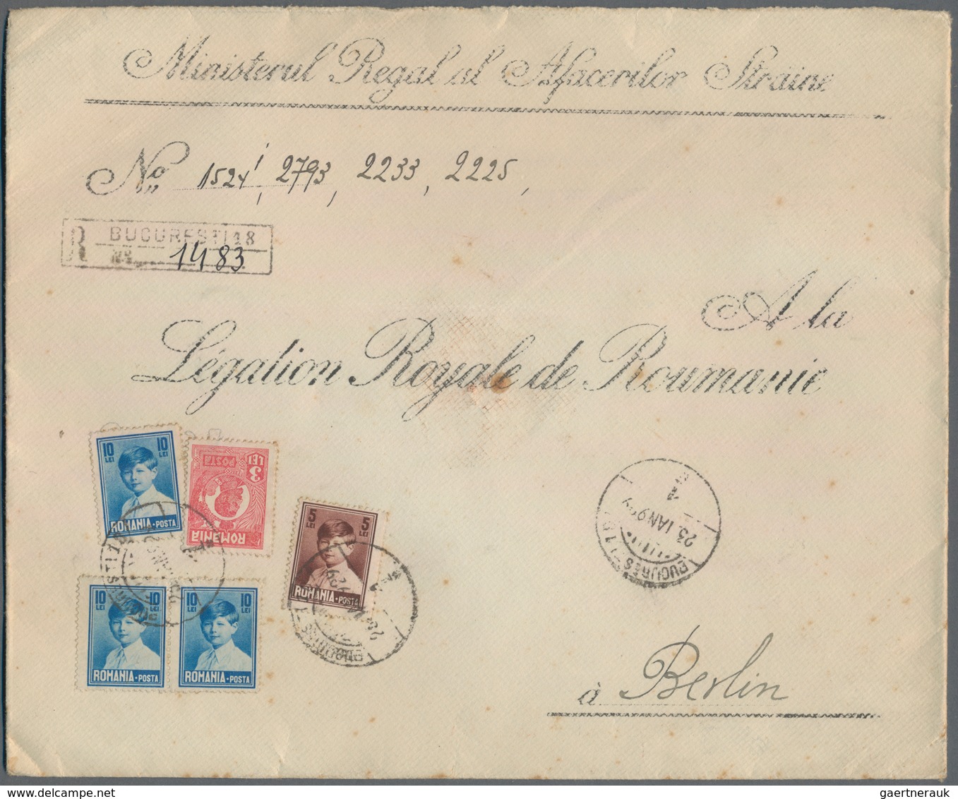 Rumänien: 1889/1944, holding of apprx. 440 commercial covers/cards, showing a vast range of interest