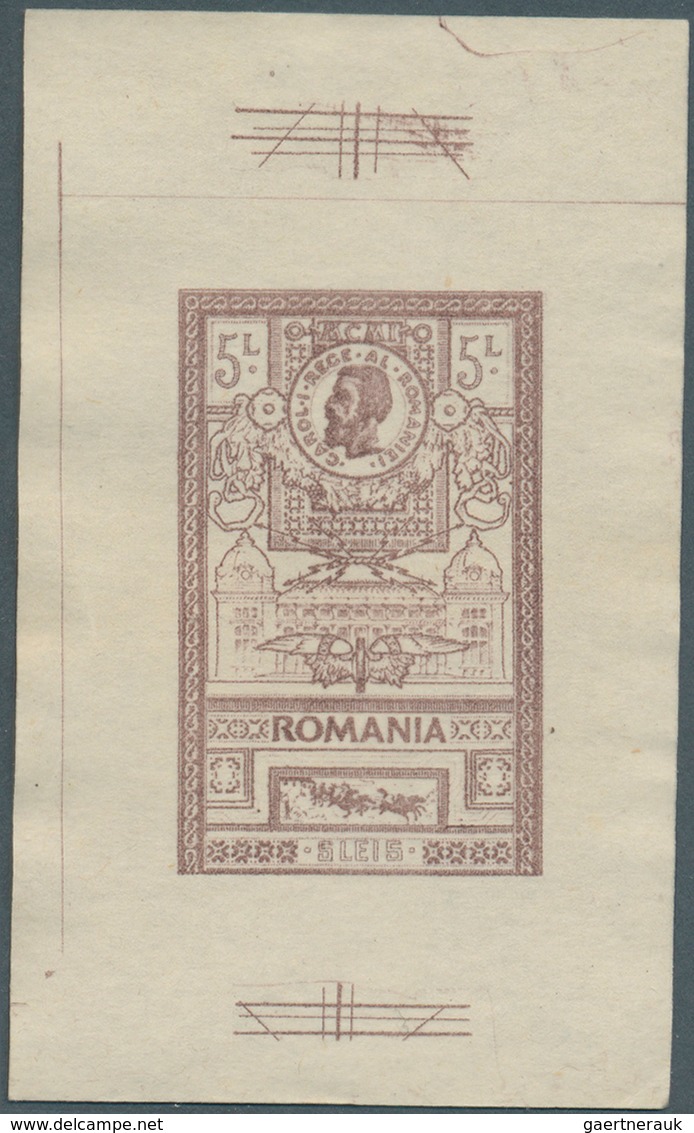 Rumänien: 1903, Inauguration Of Post Office Building, Lot Of 173 Proofs: 25 B. (18), 40 B. (81), 50 - Gebruikt