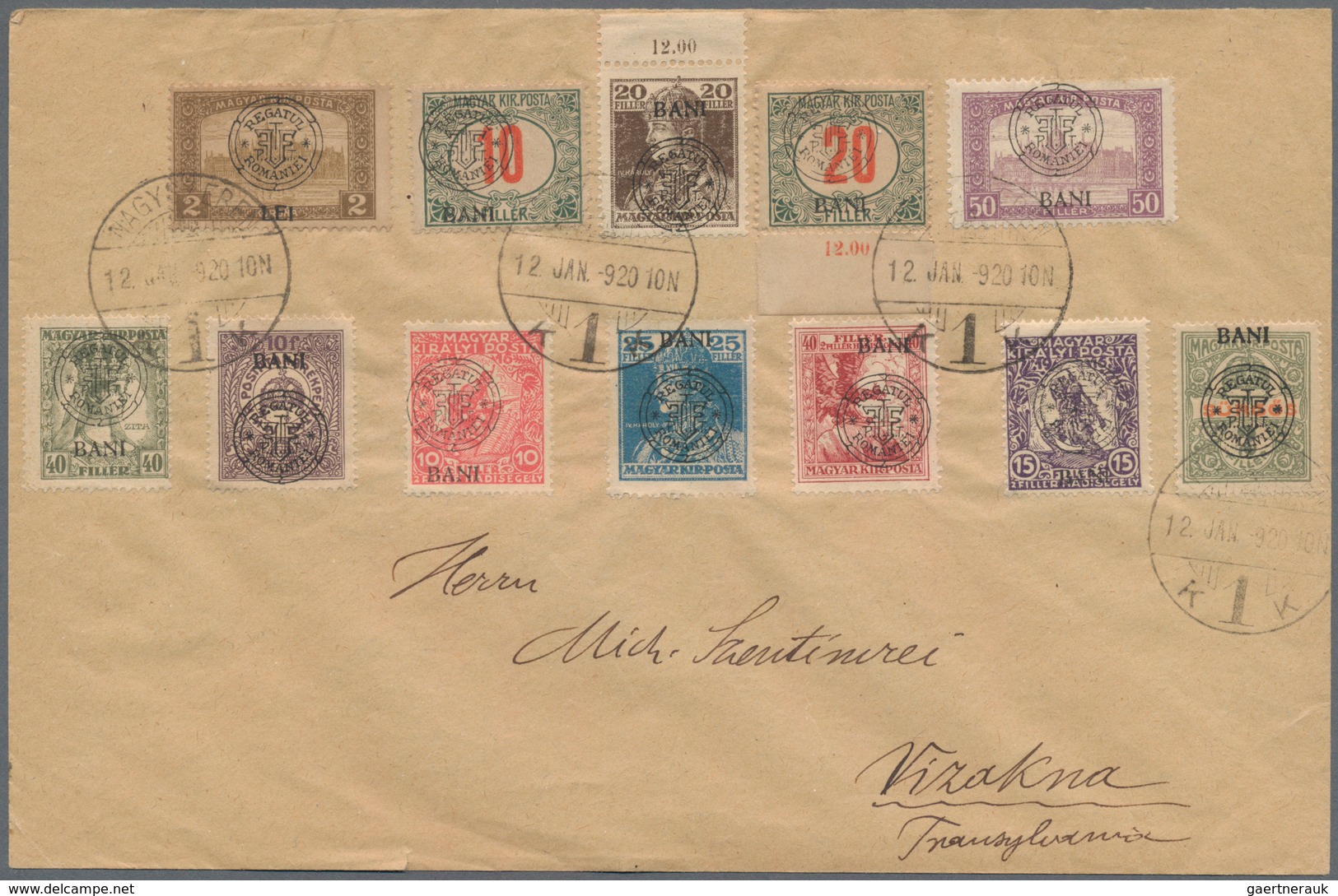 Rumänien: 1920/2003, Group Of 42 Philatelic Covers, Comprising E.g. Three Covers 1919/1920 Occupatio - Used Stamps