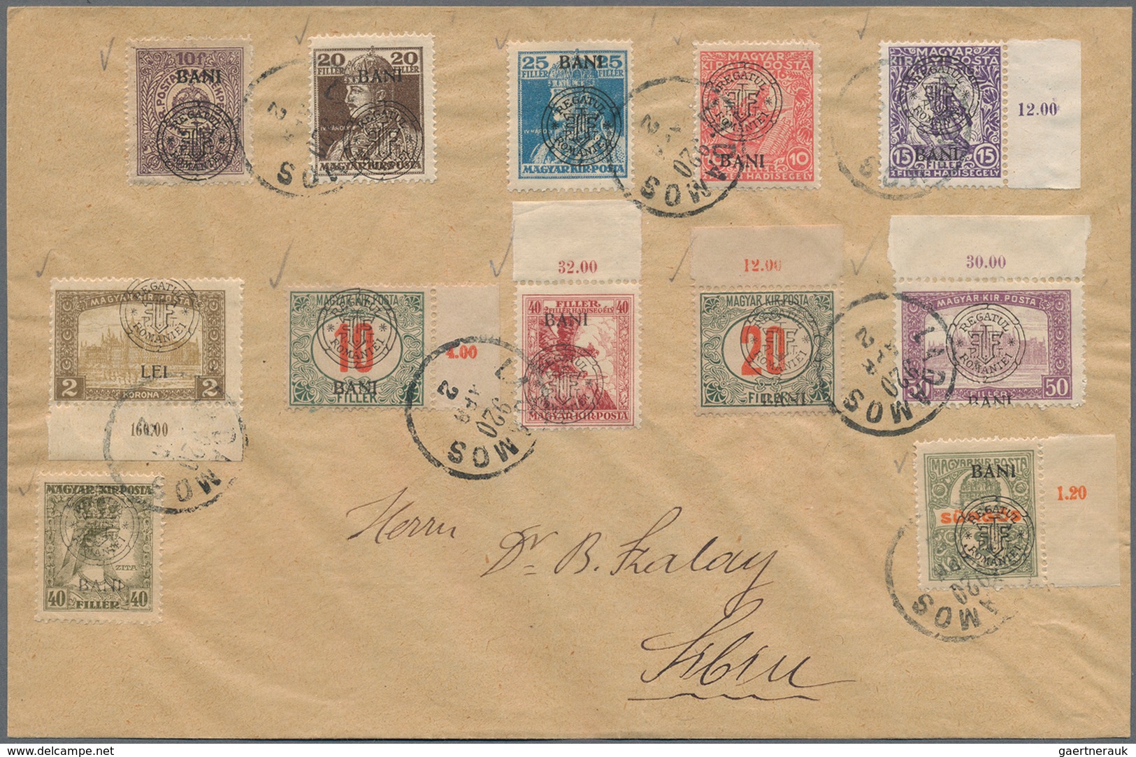 Rumänien: 1920/2003, Group Of 42 Philatelic Covers, Comprising E.g. Three Covers 1919/1920 Occupatio - Gebruikt