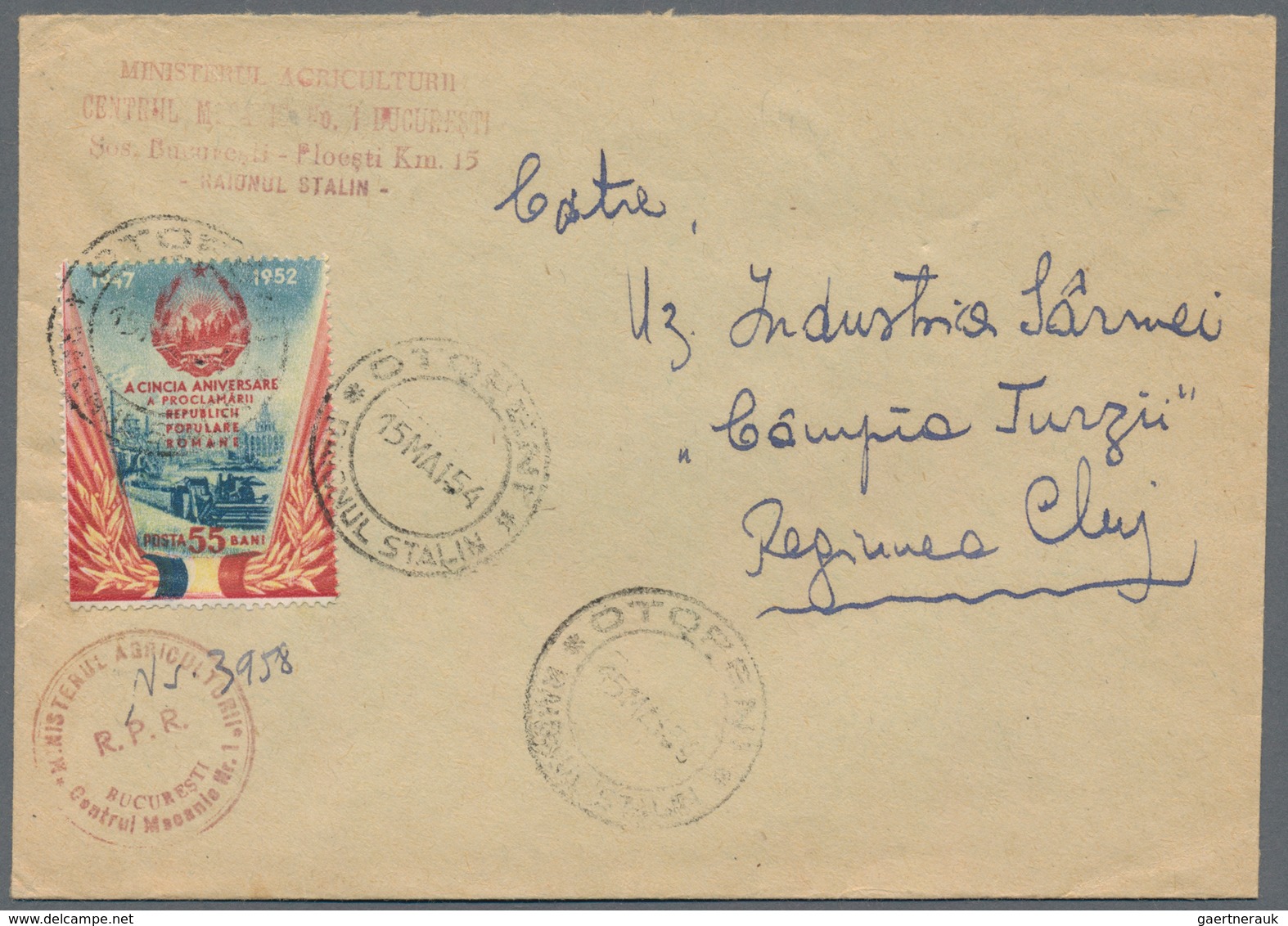 Rumänien: 1945/1965, Holding Of Apprx. 137 Covers/cards Showing An Attractive Range Of Interesting F - Used Stamps