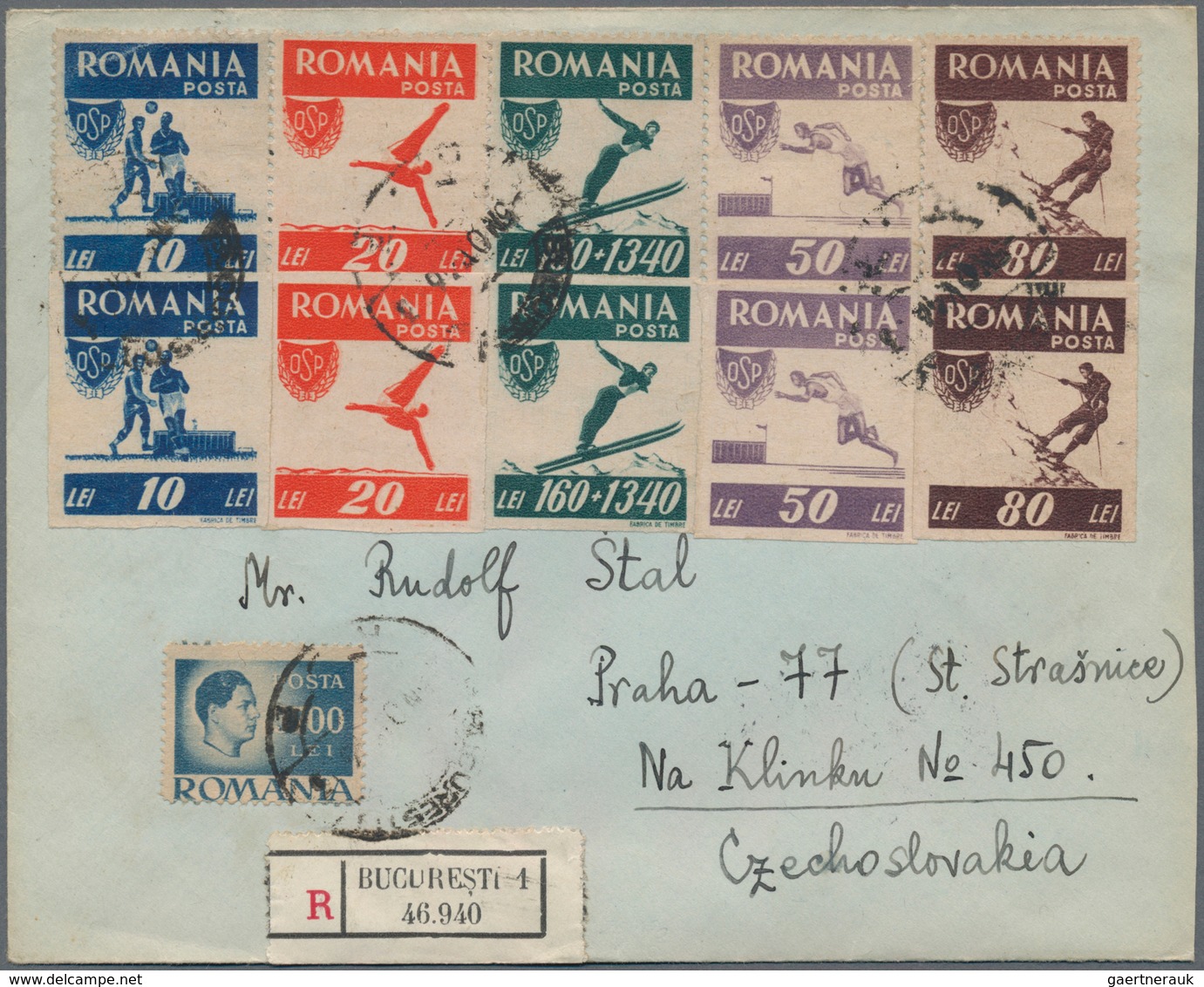 Rumänien: 1945/1965, Holding Of Apprx. 137 Covers/cards Showing An Attractive Range Of Interesting F - Usati