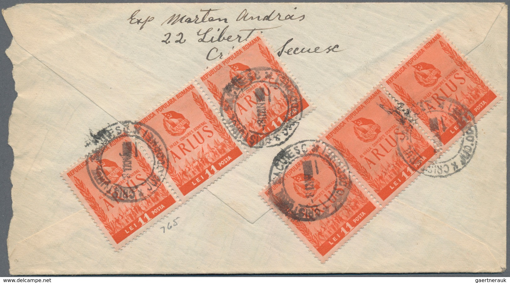 Rumänien: 1945/1965, holding of apprx. 137 covers/cards showing an attractive range of interesting f