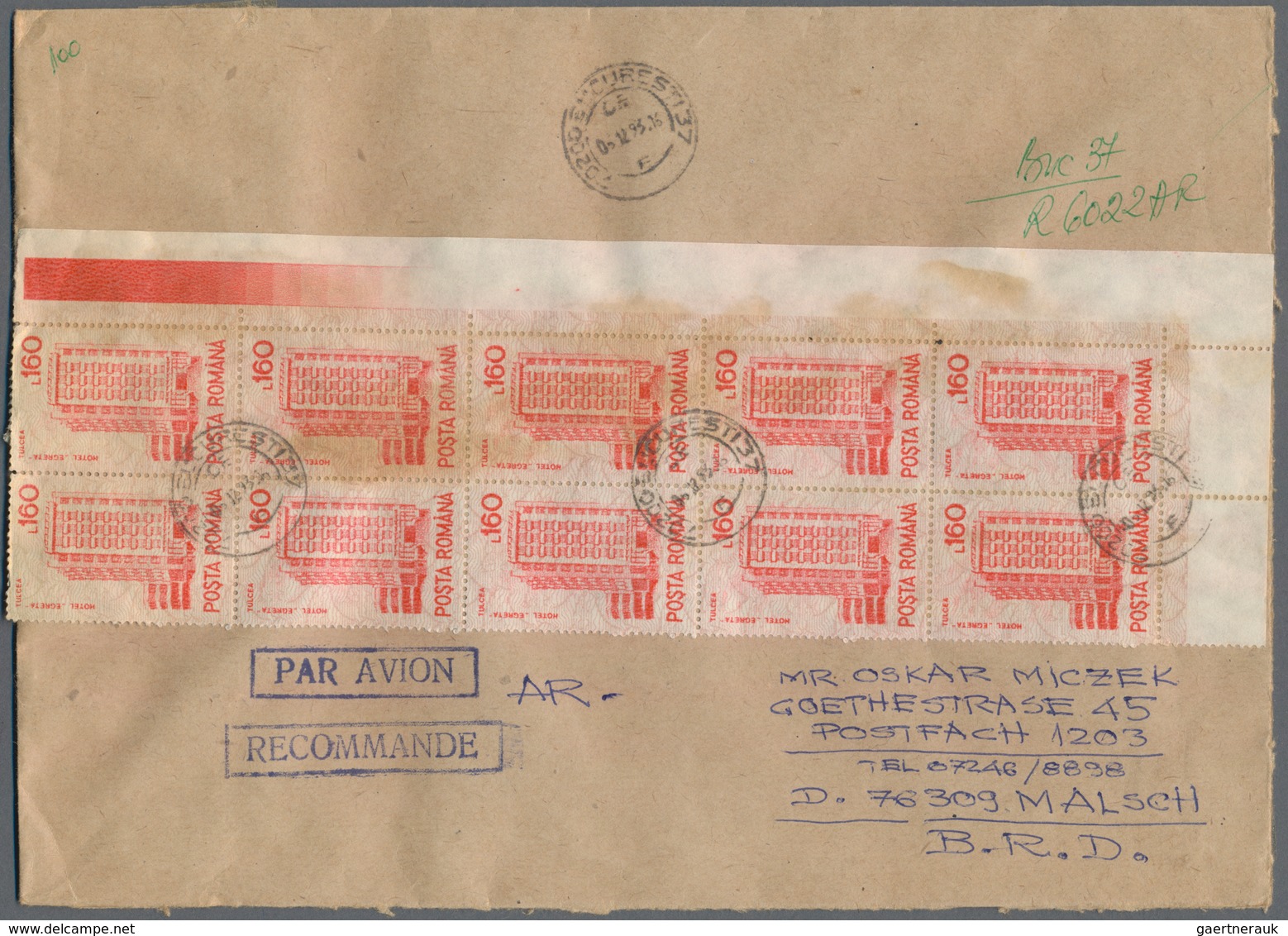 Rumänien: 1960/2007, Holding Of Apprx. 480 Covers Showing A Vast Range Of Interesting Frankings Incl - Used Stamps
