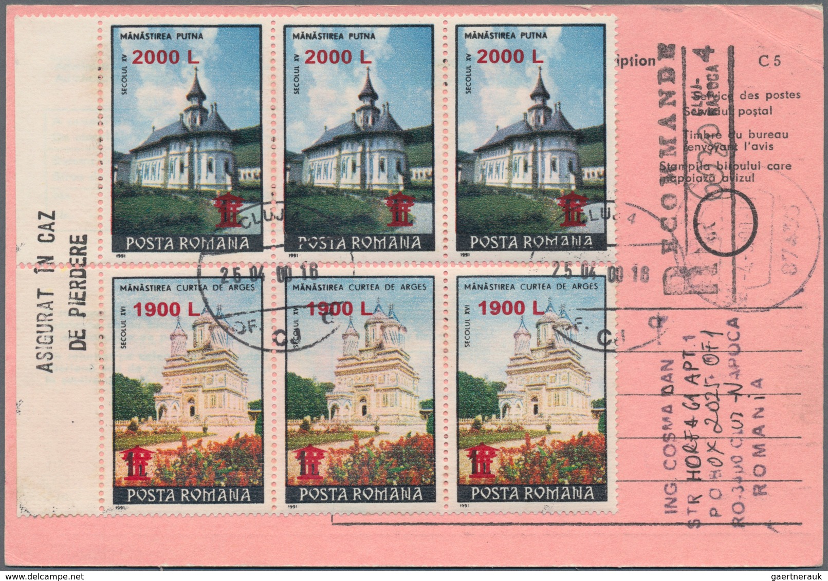 Rumänien: 1960/2007, holding of apprx. 480 covers showing a vast range of interesting frankings incl