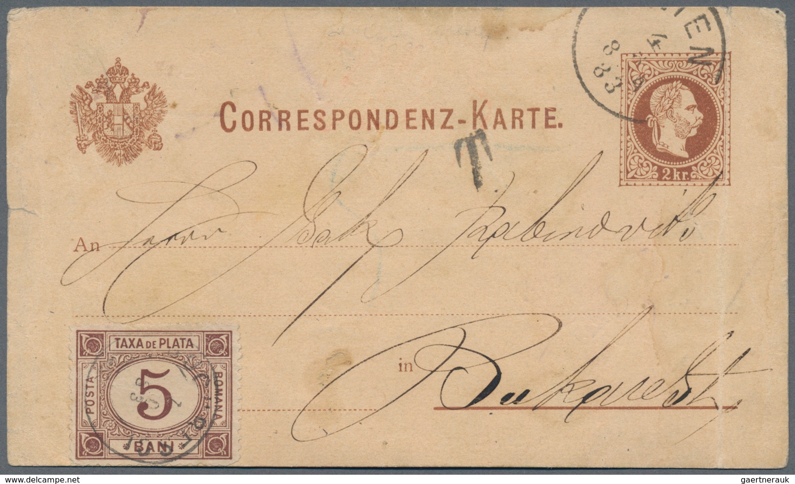 Rumänien - Portomarken: 1882/1940, Assortment Of Apprx. 54 Insufficiently Paid Covers/cards And Bear - Impuestos