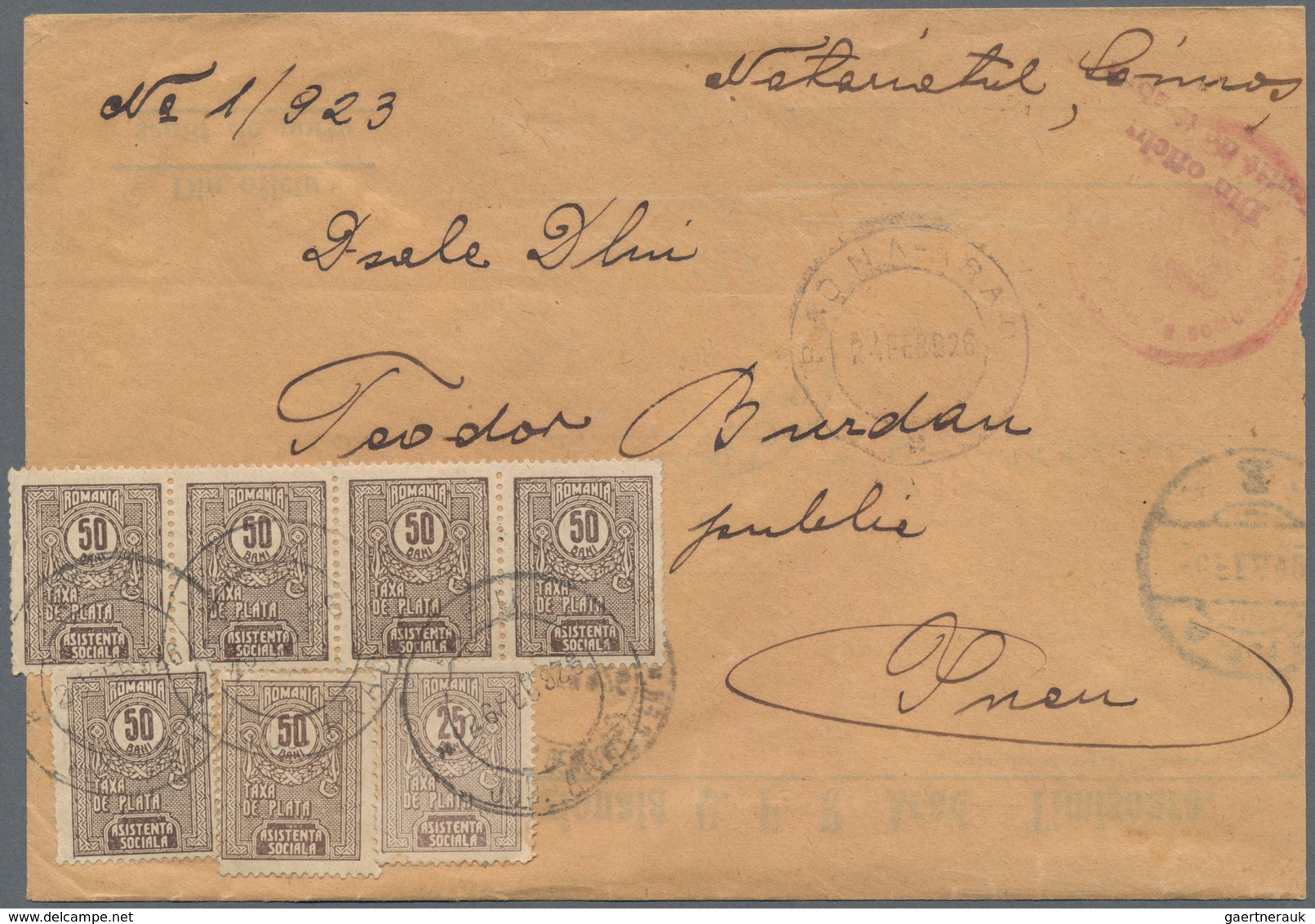 Rumänien - Portomarken: 1882/1940, assortment of apprx. 54 insufficiently paid covers/cards and bear