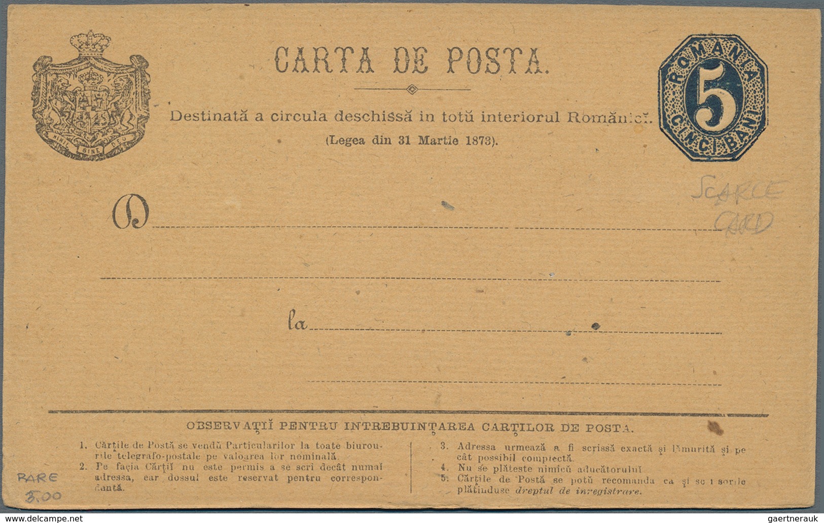 Rumänien - Ganzsachen: 1873/1964 Accumulation Of Ca. 150 Unused And Used Postal Stationery Cards, Wr - Entiers Postaux
