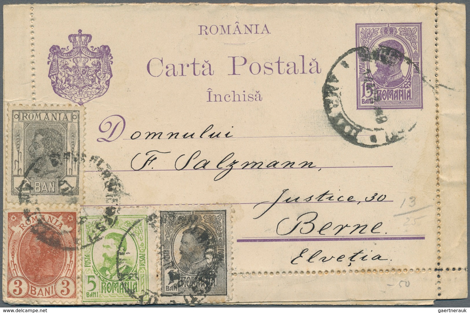 Rumänien - Ganzsachen: 1874/1958 Small Accumulation Of About 180 Unused And Used Postal Stationery C - Postal Stationery