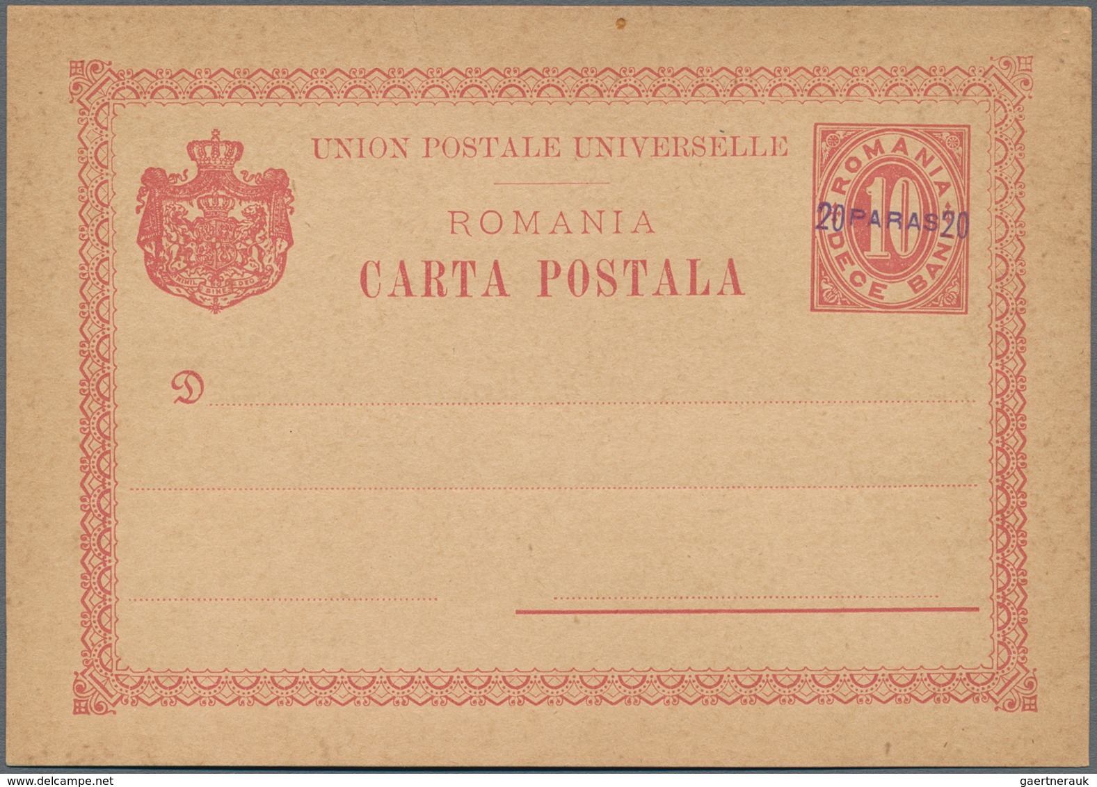 Rumänien - Ganzsachen: 1874/1958 Small Accumulation Of About 180 Unused And Used Postal Stationery C - Ganzsachen