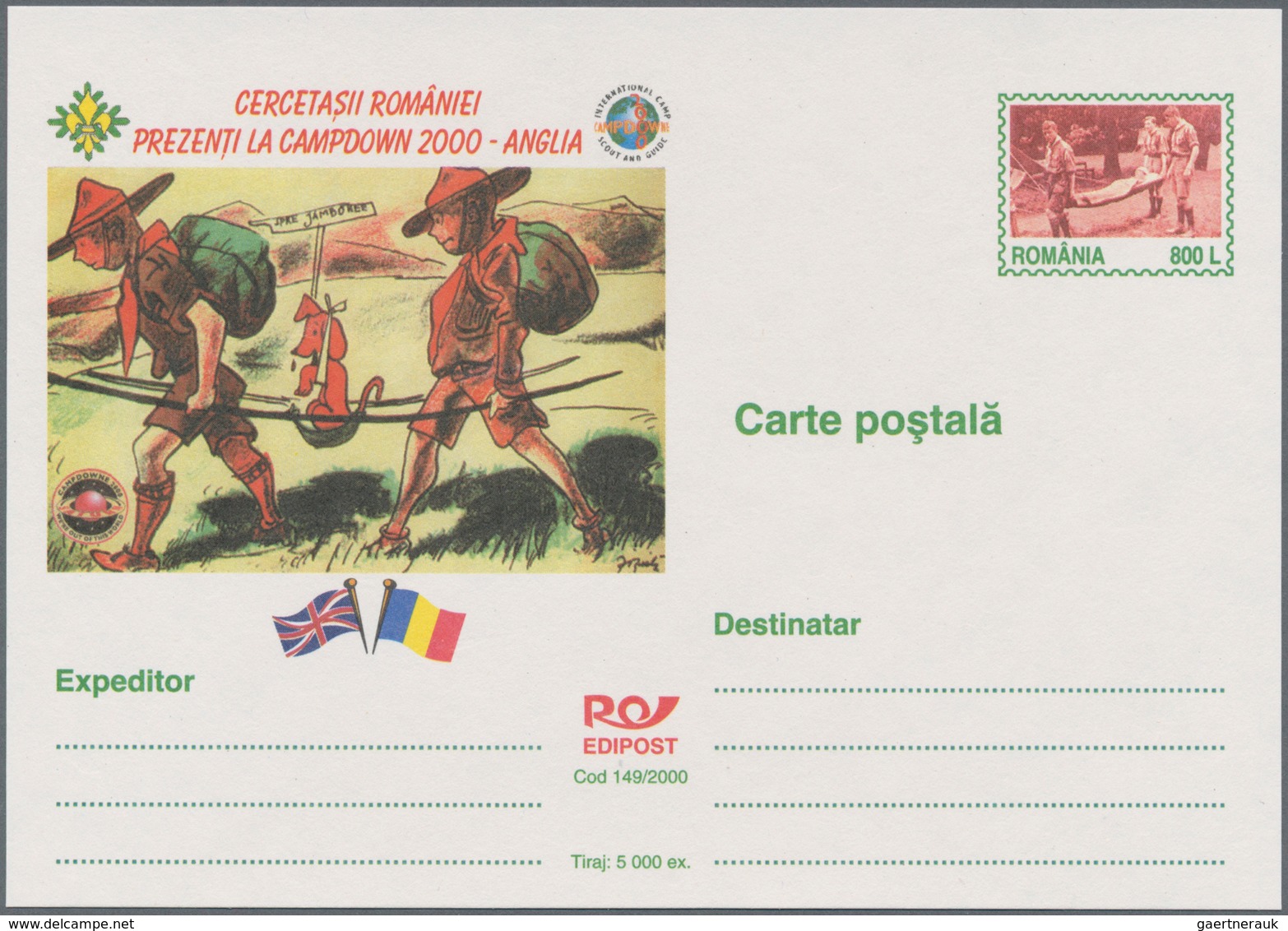 Rumänien - Ganzsachen: 2000 Ca. 650 Unused Postal Stationery Cards And Envelopes, Mostly With Specia - Enteros Postales