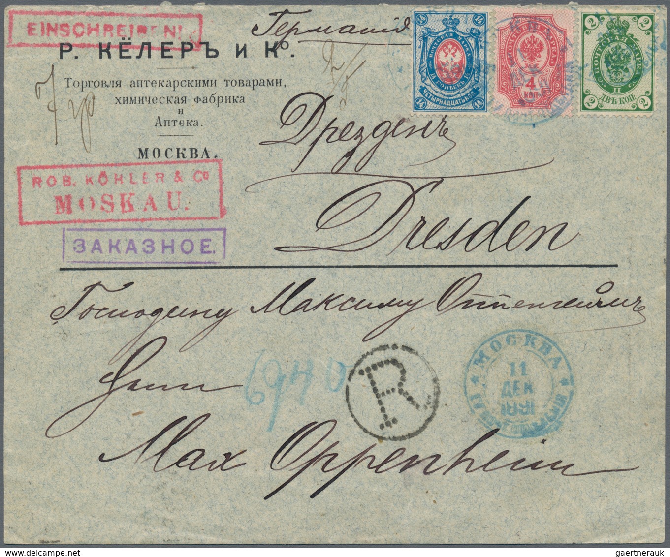 Russland: 1860/1918 Phantastic Collection Of Ca. 256 Covers Cards Lettercards Stationeries Of A Very - Cartas & Documentos