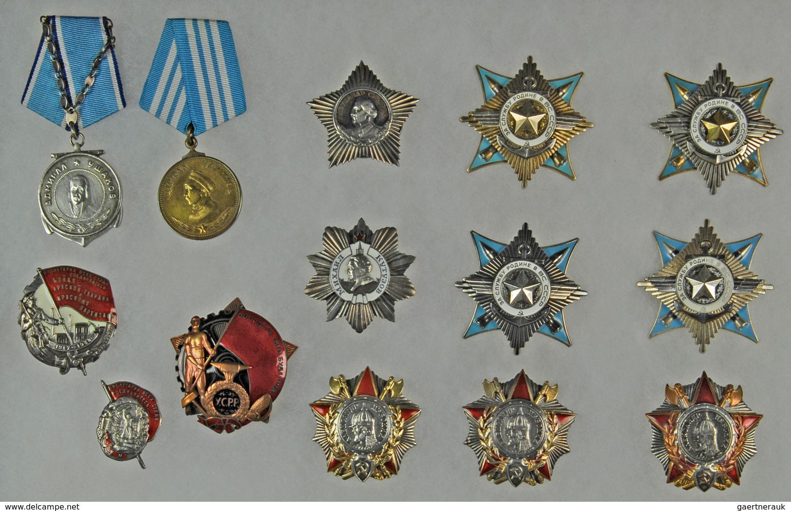 Russland: Russia: Collection of Soviet Orders, Medals and Badges "Polnyj Kavaler" The origin of this