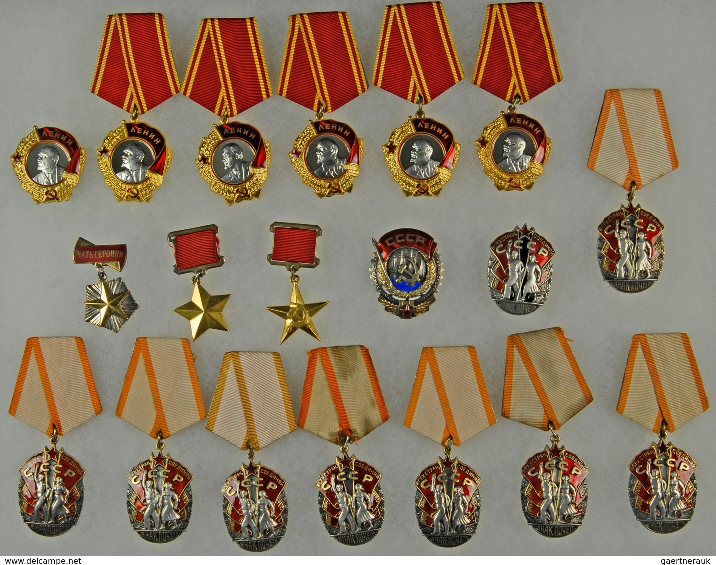 Russland: Russia: Collection of Soviet Orders, Medals and Badges "Polnyj Kavaler" The origin of this