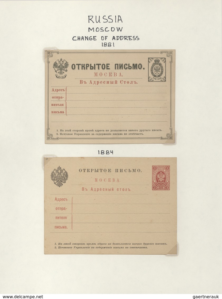 Russland - Ganzsachen: 1872/1918, Collection With Ca.70 Mostly Mint Postal Stationeries, Predominant - Stamped Stationery