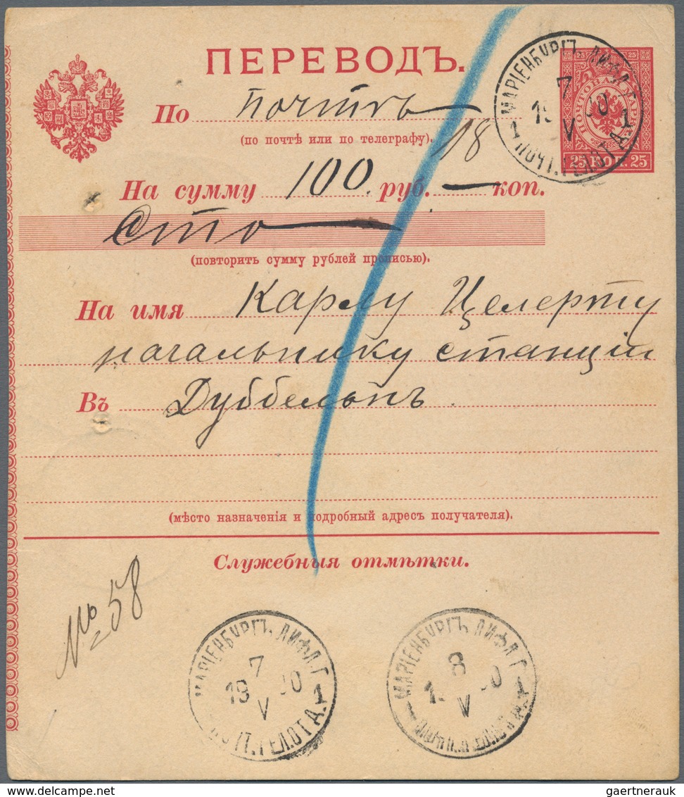 Russland - Ganzsachen: 1878/1917 Holding Of Ca. 140 Unused And Used Postal Stationery Postcards, Env - Stamped Stationery