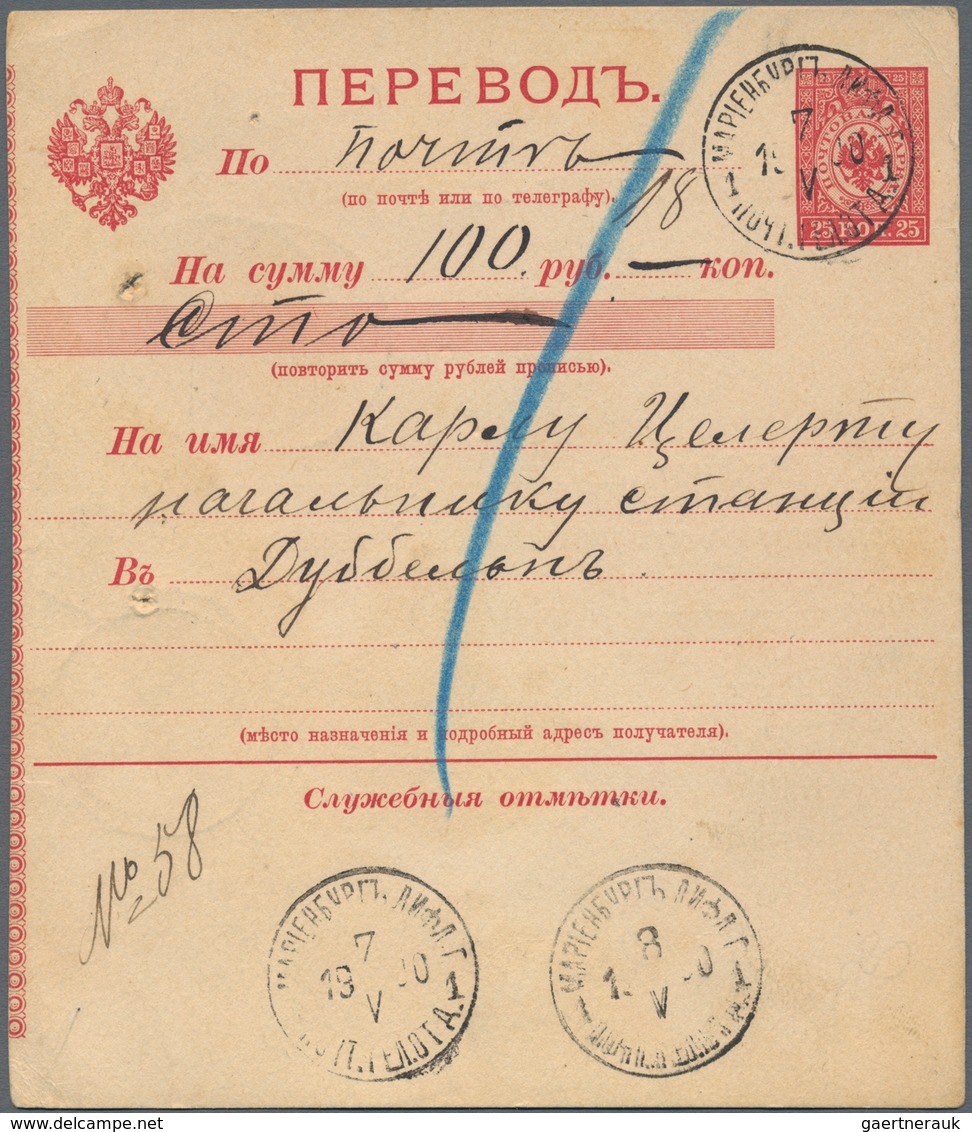 Russland - Ganzsachen: 1878/1917 Holding Of Ca. 140 Unused And Used Postal Stationery Postcards, Env - Postwaardestukken