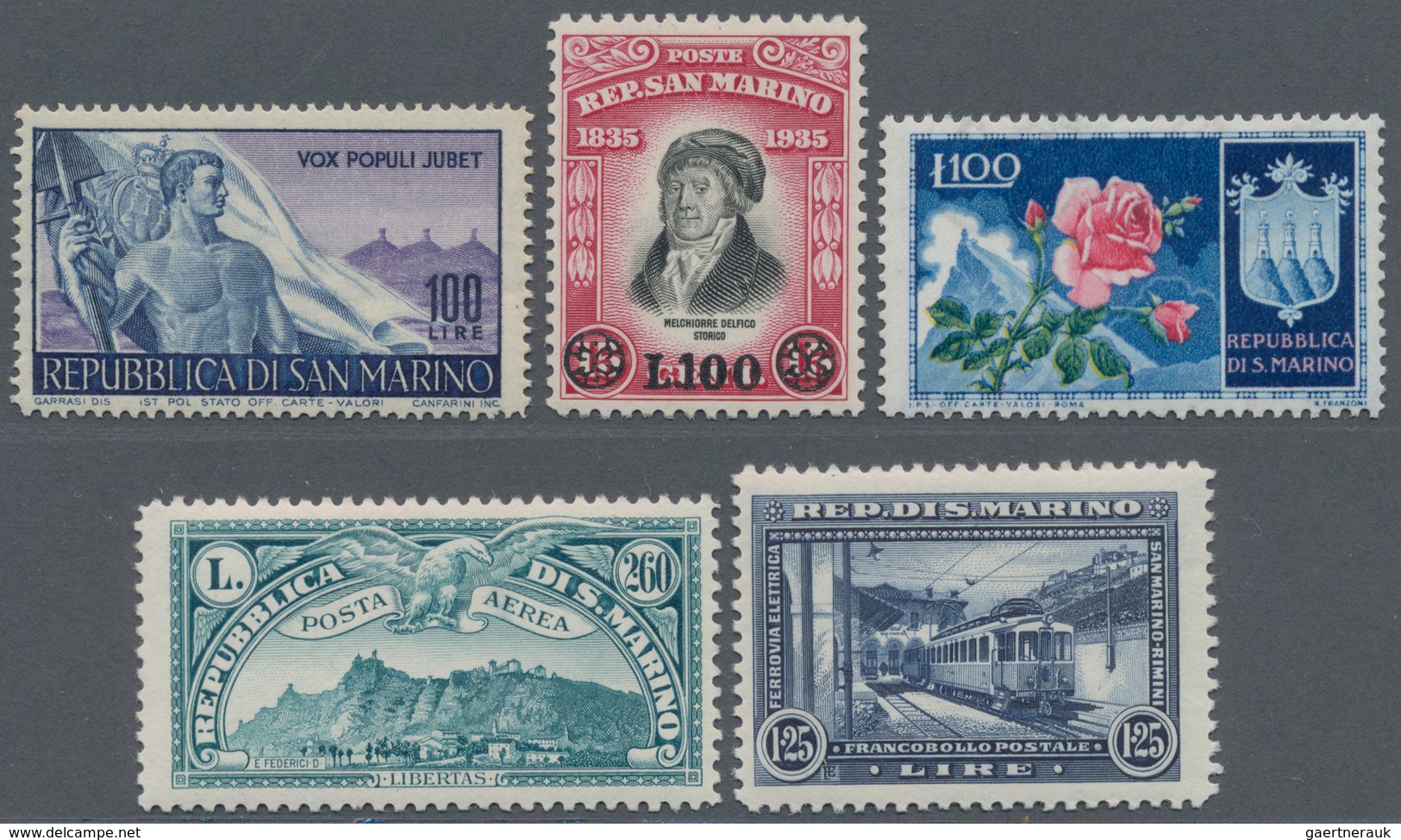San Marino: 1877/1972 (ca.), Duplicates On Stockcards With Many Complete Sets Incl. Better Issues So - Gebraucht