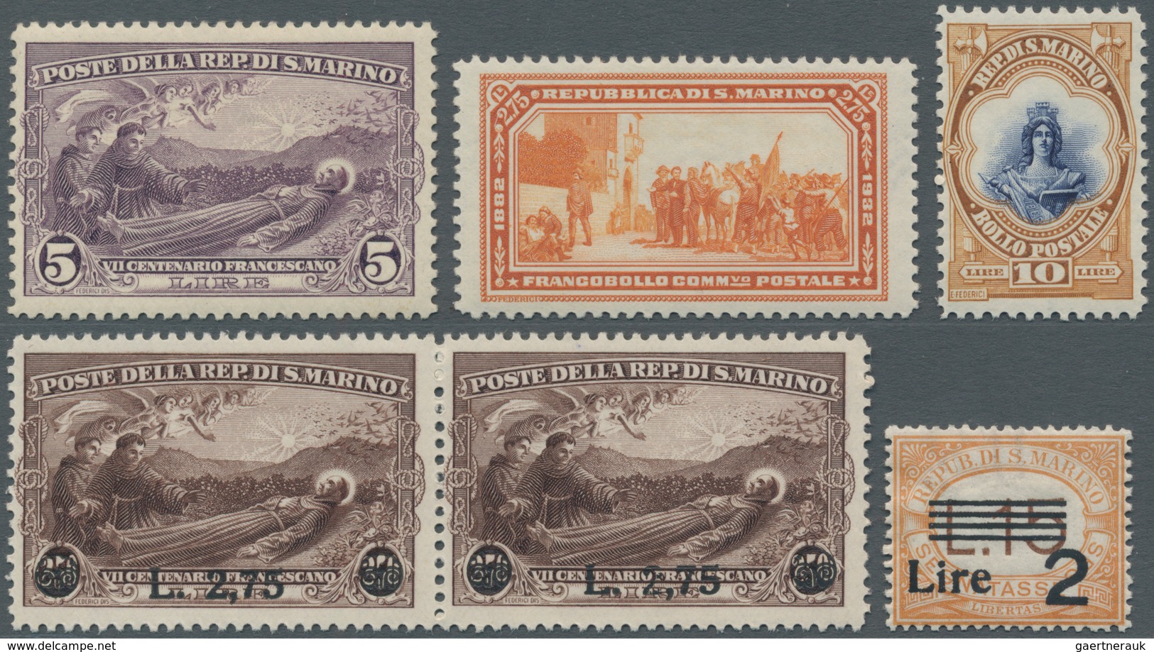 San Marino: 1899/1947, Duplicates On Stockcards With Many Better Issues Some In Larger Quantities An - Used Stamps