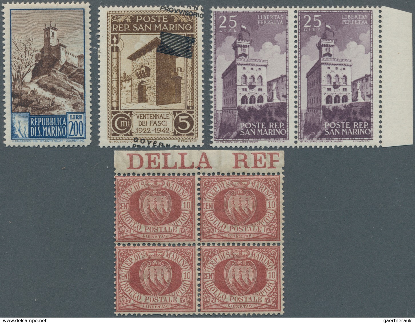 San Marino: 1899/1992 (ca.), Duplicates On Stockcards With Many Complete Sets Incl. Better Issues So - Used Stamps