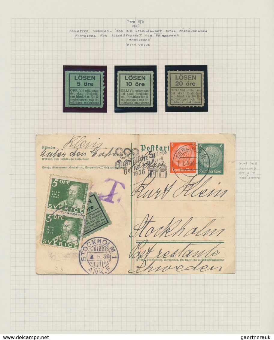 Schweden: 1660/2000 (ca.), all-embracing, extremely multi-sided and deeply specialised collection in