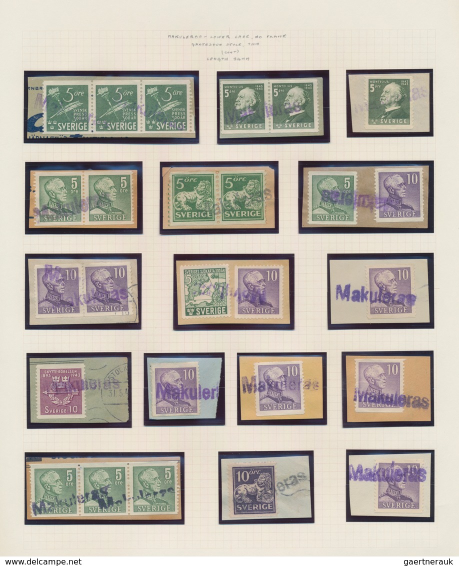 Schweden: 1660/2000 (ca.), all-embracing, extremely multi-sided and deeply specialised collection in