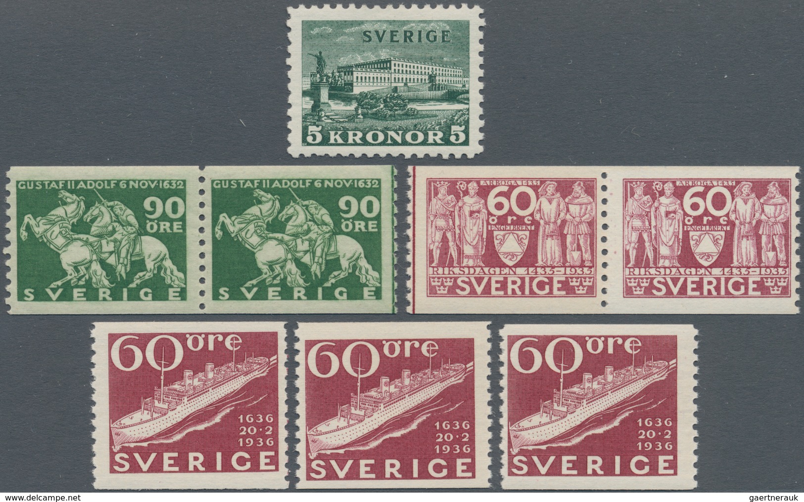 Schweden: 1855/1940 (ca.), duplicates on stockcards with a nice section classic issues incl. 1855 co